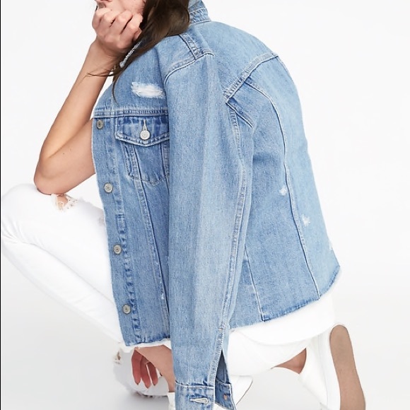 Perfect Oversized Vintage Denim Jacket - Picture 6 of 6